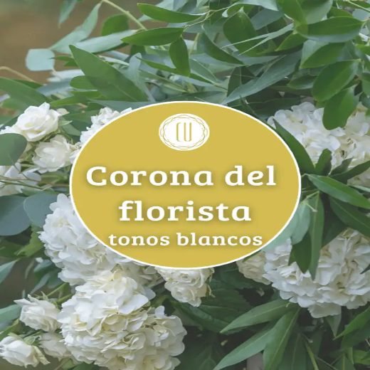 Corona del florista (blanca) para el Tanatorio Sur